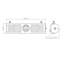 HASDA HA-903 ΑΔΙΑΒΡΟΧΗ ΜΠΑΡΑ ΗΧΟΥ 52cm - 1 ΤΕΜ-Hasda-HA-903/HSD HASDA HA-903 ΑΔΙΑΒΡΟΧΗ ΜΠΑΡΑ ΗΧΟΥ 52cm - 1 ΤΕΜ-Hasda-HA-903/HSD