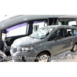 ΑΝΕΜΟΘΡΑΥΣΤΕΣ ΓΙΑ NISSAN TOWNSTAR 5D 2021+ ΣΕΤ ΑΥΤΟΚΙΝΗΤΟΥ ΑΠΟ ΕΥΚΑΜΠΤΟ ΦΙΜΕ ΠΛΑΣΤΙΚΟ HEKO - 4 ΤΕΜ-Heko-ΑΝΕΜ.SET24323