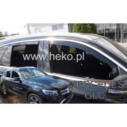 ΑΝΕΜΟΘΡΑΥΣΤΕΣ ΓΙΑ MERCEDES GLC X253 5D 2016+   ΣΕΤ ΑΥΤΟΚΙΝΗΤΟΥ ΑΠΟ ΕΥΚΑΜΠΤΟ ΦΙΜΕ ΠΛΑΣΤΙΚΟ HEKO - 4 ΤΕΜ.-Heko-ΑΝΕΜ.SET23299