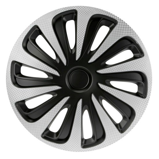 Lampa - Τάσι Αυτοκινήτου 13’’ Kojin Carbon TECH-ONE από υλικό ABS Ασημί / Μαύρο - 1 TEM (L3147.1)-Lampa-L3147.1