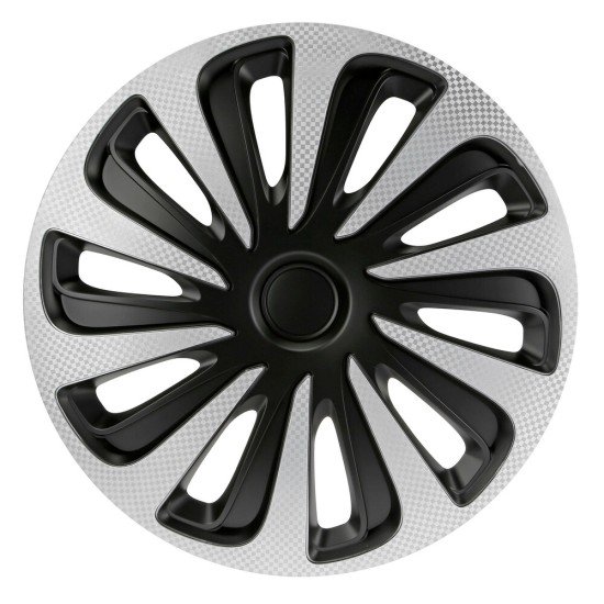 Lampa - Σετ Τάσια Αυτοκινήτου 17’’ Kojin Carbon TECH-ONE από υλικό ABS Ασημί / Μαύρο - 4 TEM (L3148.1)-Lampa-L3148.1