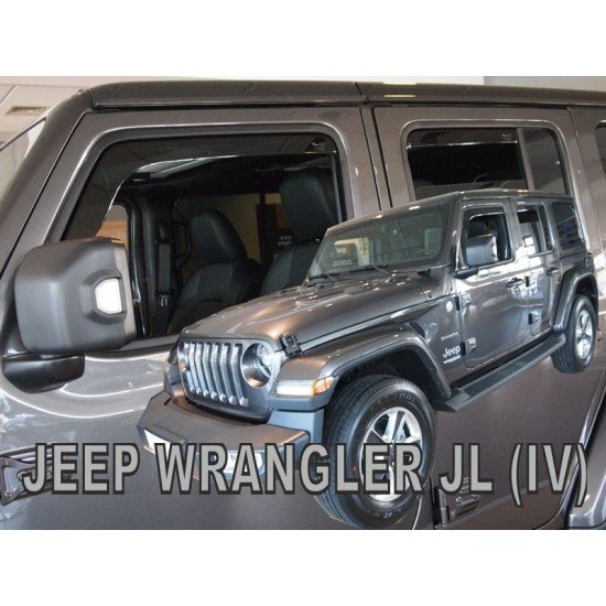 ΑΝΕΜΟΘΡΑΥΣΤΕΣ ΓΙΑ JEEP WRANGLER JL IV 5D 2019+ ΣΕΤ ΑΥΤΟΚΙΝΗΤΟΥ ΑΠΟ ΕΥΚΑΜΠΤΟ ΦΙΜΕ ΠΛΑΣΤΙΚΟ HEKO - 4 ΤΕΜ.-Heko-ΑΝΕΜ.SET19133
