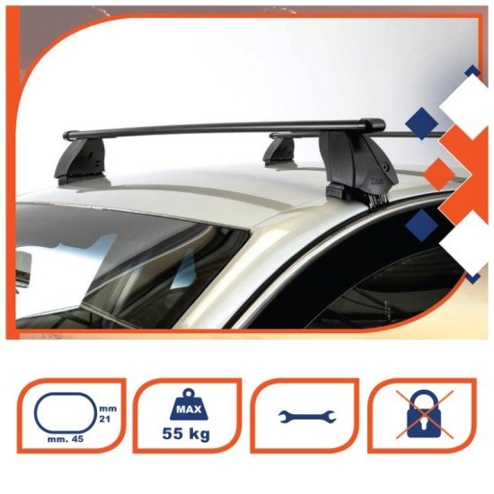 ΜΠΑΡΕΣ ΟΡΟΦΗΣ K1 PRO 112 cm K39 (ΟΒΑΛ/ΑΤΣΑΛΙ) - 2 ΤΕΜ.-K39-K39-BSP112 ΜΠΑΡΕΣ ΟΡΟΦΗΣ K1 PRO 112 cm K39 (ΟΒΑΛ/ΑΤΣΑΛΙ) - 2 ΤΕΜ.-K39-K39-BSP112