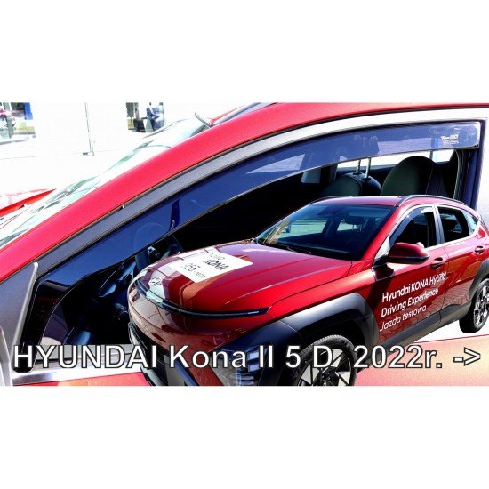 ΑΝΕΜΟΘΡΑΥΣΤΕΣ ΓΙΑ HYUNDAI KONA 5D 04/2023+ ΖΕΥΓΑΡΙ ΑΠΟ ΕΥΚΑΜΠΤΟ ΦΙΜΕ ΠΛΑΣΤΙΚΟ HEKO - 2 ΤΕΜ.-Heko-ΑΝΕΜ.17315