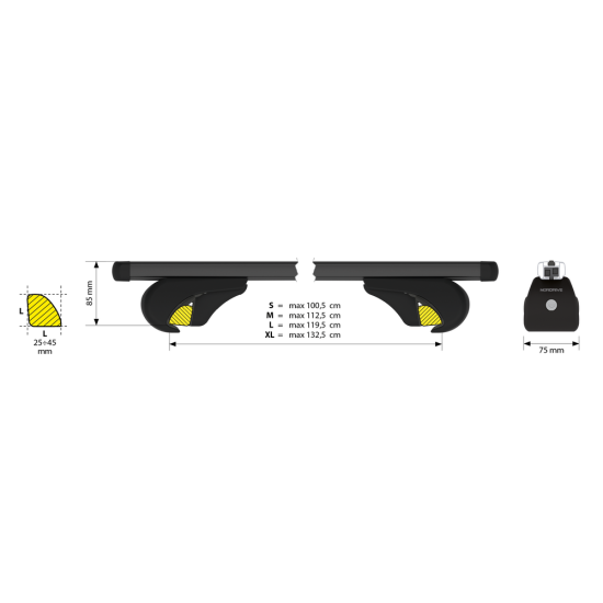 ΜΠΑΡΕΣ ΟΡΟΦΗΣ HELIO BLACK (M) 120cm ΑΛΟΥΜΙΝΙΟΥ ΜΑΥΡΗ ΜΕ ΚΛΕΙΔΑΡΙΕΣ (STANDARD RAILING) NORDRIVE - 2 TEM.-Nordrive-N15040 ΜΠΑΡΕΣ ΟΡΟΦΗΣ HELIO BLACK (M) 120cm ΑΛΟΥΜΙΝΙΟΥ ΜΑΥΡΗ ΜΕ ΚΛΕΙΔΑΡΙΕΣ (STANDARD RAILING) NORDRIVE - 2 TEM.-Nordrive-N15040