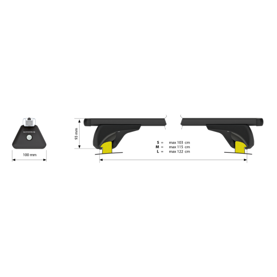 ΜΠΑΡΕΣ ΟΡΟΦΗΣ HELIO BLACK (M) 120cm ΑΛΟΥΜΙΝΙΟΥ ΜΑΥΡΗ ΜΕ ΚΛΕΙΔΑΡΙΕΣ (FLUSH RAILING)  NORDRIVE - 2 TEM.-Nordrive-N15060 ΜΠΑΡΕΣ ΟΡΟΦΗΣ HELIO BLACK (M) 120cm ΑΛΟΥΜΙΝΙΟΥ ΜΑΥΡΗ ΜΕ ΚΛΕΙΔΑΡΙΕΣ (FLUSH RAILING)  NORDRIVE - 2 TEM.-Nordrive-N15060