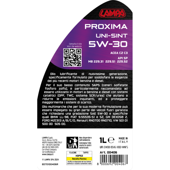 ΛΑΔΙ ΚΙΝΗΤΗΡΑ MOTO 15W50 ΗΜΙΣΥΝΘΕΤΙΚΟ ΓΙΑ ΤΕΤΡΑΧΡΟΝΟΥΣ ΚΙΝΗΤΗΡΕΣ M4T SEMISINT 1LT LAMPA - 1 Τεμ.-Lampa-L0041.3 ΛΑΔΙ ΚΙΝΗΤΗΡΑ MOTO 15W50 ΗΜΙΣΥΝΘΕΤΙΚΟ ΓΙΑ ΤΕΤΡΑΧΡΟΝΟΥΣ ΚΙΝΗΤΗΡΕΣ M4T SEMISINT 1LT LAMPA - 1 Τεμ.-Lampa-L0041.3