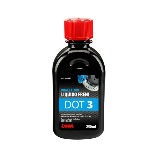 ΥΓΡΟ ΦΡΕΝΩΝ DOT 3 - FMVSS 116 / ISO 4925 CLASS 3 / SAE J-1703 250ml LAMPA  - 1 ΤΕΜ.-Lampa-L0059.0 ΥΓΡΟ ΦΡΕΝΩΝ DOT 3 - FMVSS 116 / ISO 4925 CLASS 3 / SAE J-1703 250ml LAMPA  - 1 ΤΕΜ.-Lampa-L0059.0