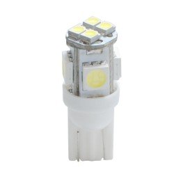 W5W 12V T10 W2,1x9,5d LED 4xSMD5050+4xSMD3528 ΛΕΥΚΟ (ΚΑΡΦΩΤΟ ΑΚΑΛΥΚΟ) 1ΤΕΜ.-M-Tech-L068W/MT