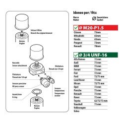 ΑΝΤΑΠΤΟΡΑΣ ΓΙΑ ΠΙΕΣΗ & ΘΕΡΜΟΚΡΑΣΙΑ ΛΑΔΙΟΥ OIL FILTER CONNECTOR KIT 2in1 M20-P1.5mm/3/4 UNF-16 LAMPA - 1 τεμ.-Lampa-L1010.6 ΑΝΤΑΠΤΟΡΑΣ ΓΙΑ ΠΙΕΣΗ & ΘΕΡΜΟΚΡΑΣΙΑ ΛΑΔΙΟΥ OIL FILTER CONNECTOR KIT 2in1 M20-P1.5mm/3/4 UNF-16 LAMPA - 1 τεμ.-Lampa-L1010.6
