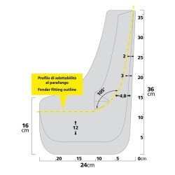 ΛΑΣΠΩΤΗΡΕΣ SPLASH-GUARDS CONTOUR TYPE-4 (24 Χ 36 cm) - 2 ΤΕΜ.-Lampa-L1250.8 ΛΑΣΠΩΤΗΡΕΣ SPLASH-GUARDS CONTOUR TYPE-4 (24 Χ 36 cm) - 2 ΤΕΜ.-Lampa-L1250.8