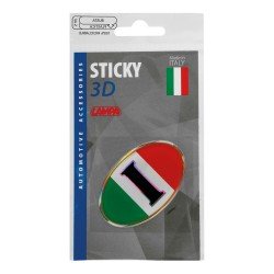 ΑΥΤΟΚΟΛΛΗΤΟ ΣΗΜΑ 3D ΣΗΜΑΙΑ ΙΤΑΛΙΑΣ ΟΒΑΛ 61x46mm LAMPA -  1 Τεμ.-Lampa-L1500.4 ΑΥΤΟΚΟΛΛΗΤΟ ΣΗΜΑ 3D ΣΗΜΑΙΑ ΙΤΑΛΙΑΣ ΟΒΑΛ 61x46mm LAMPA -  1 Τεμ.-Lampa-L1500.4