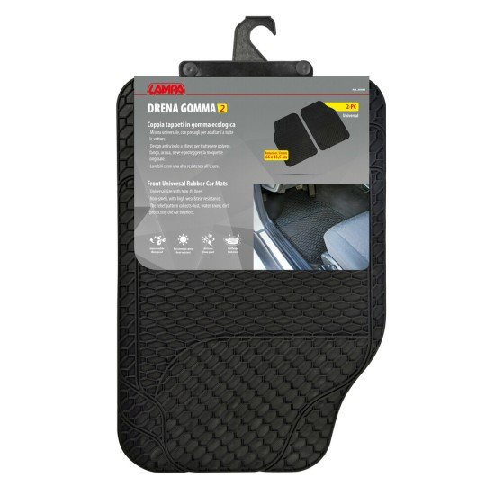 ΠΑΤΑΚΙΑ ΛΑΣΤΙΧΟ DRENA GOMMA 2 UNIVERSAL ΜΑΥΡΑ 43,5x66cm LAMPA -  2 ΤΕΜ-Lampa-L2648.0 ΠΑΤΑΚΙΑ ΛΑΣΤΙΧΟ DRENA GOMMA 2 UNIVERSAL ΜΑΥΡΑ 43,5x66cm LAMPA -  2 ΤΕΜ-Lampa-L2648.0