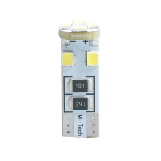 T10 W5W 12V W2,1x9,5d LED 8xSMD3528 ΛΕΥΚΟ (ΚΑΡΦΩΤΟ CAN-BUS) 1ΤΕΜ. M-TECH-M-Tech-L312W/MT T10 W5W 12V W2,1x9,5d LED 8xSMD3528 ΛΕΥΚΟ (ΚΑΡΦΩΤΟ CAN-BUS) 1ΤΕΜ. M-TECH-M-Tech-L312W/MT