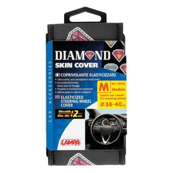 ΚΑΛΥΜΜΑ ΤΙΜΟΝΙΟΥ SKIN-COVER DIAMOND (ΔΙΑΜΑΝΤΙΑ) 38/40cm (M) ΜΑΥΡΟ ΕΛΑΣΤΙΚΟ ΠΟΛΥΕΣΤΕΡΙΚΟ 2mm ΠΑΧΟΣ-Lampa-L3292.0 ΚΑΛΥΜΜΑ ΤΙΜΟΝΙΟΥ SKIN-COVER DIAMOND (ΔΙΑΜΑΝΤΙΑ) 38/40cm (M) ΜΑΥΡΟ ΕΛΑΣΤΙΚΟ ΠΟΛΥΕΣΤΕΡΙΚΟ 2mm ΠΑΧΟΣ-Lampa-L3292.0