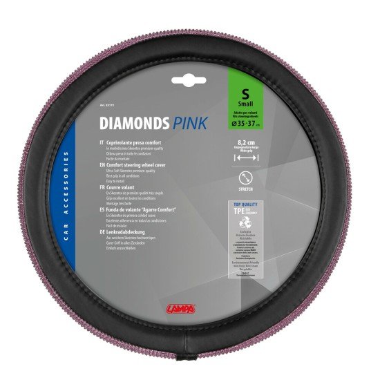 ΚΑΛΥΜΜΑ ΤΙΜΟΝΙΟΥ DIAMONDS PINK (S) 35/37cm ΣΥΝΘΕΤΙΚΟ ΔΕΡΜΑ SKEENTEX ΜΑΥΡΟ/POZ LAMPA  - 1 ΤΕΜ.-Lampa-L3317.2 ΚΑΛΥΜΜΑ ΤΙΜΟΝΙΟΥ DIAMONDS PINK (S) 35/37cm ΣΥΝΘΕΤΙΚΟ ΔΕΡΜΑ SKEENTEX ΜΑΥΡΟ/POZ LAMPA  - 1 ΤΕΜ.-Lampa-L3317.2