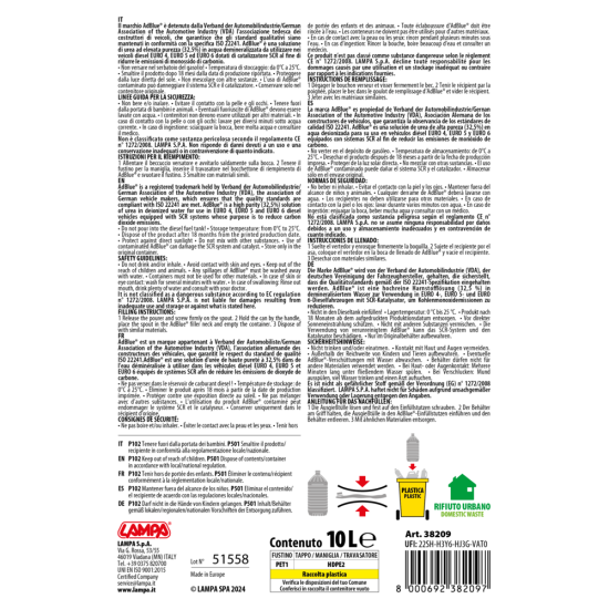 ΠΡΟΣΘΕΤΟ ΥΓΡΟ ADBLUE ΜΕ ΕΛΑΣΤΙΚΟ ΣΤΟΜΙΟ 10LT LAMPA - 1 ΤΕΜ.-Lampa-L3820.9 ΠΡΟΣΘΕΤΟ ΥΓΡΟ ADBLUE ΜΕ ΕΛΑΣΤΙΚΟ ΣΤΟΜΙΟ 10LT LAMPA - 1 ΤΕΜ.-Lampa-L3820.9