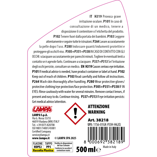 Pilot Πρόσθετο κατά της Κρυσταλλοποίησης AdBlue - 500 ml 1τεμ (L3821.8)-Lampa-L3821.8