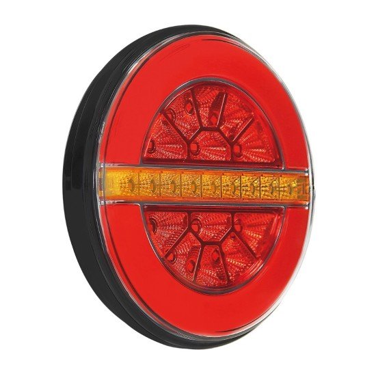 ΦΩΣ ΠΙΣΩ ΑΡΙΣΤΕΡΟ 12/24V DYNAMIC-O 140 mm ΜΕ 29 LED 3 ΧΡΗΣΕΙΣ ΟΜΙΧΛΗΣ/ΘΕΣΕΩΣ/ΦΛΑΣ (ΚΟΚΚΙΝΟ/ΠΟΡΤΟΚΑΛΙ) - 1 ΤΕΜ.-Lampa-L4155.0