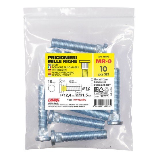 ΜΠΟΥΖΟΝΙΑ MR0 12χ1,50 62mm (12,4) ΣΑΚΟΥΛΑ 10ΤΕΜ.-Lampa-L4887.8 ΜΠΟΥΖΟΝΙΑ MR0 12χ1,50 62mm (12,4) ΣΑΚΟΥΛΑ 10ΤΕΜ.-Lampa-L4887.8