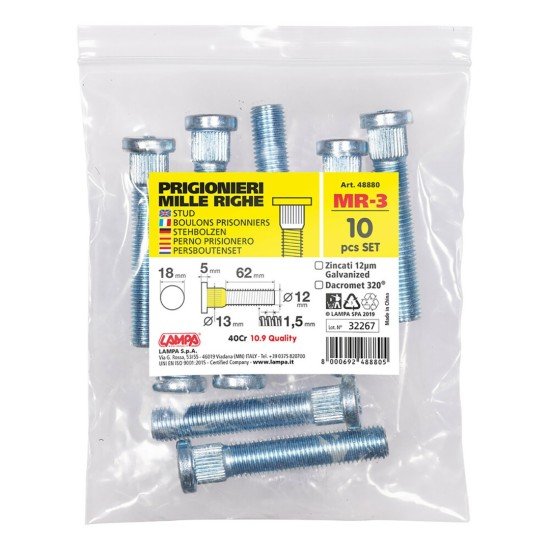 ΜΠΟΥΖΟΝΙΑ MR3 12χ1,50 62mm (13) ΣΑΚΟΥΛΑ 10ΤΕΜ.-Lampa-L4888.0 ΜΠΟΥΖΟΝΙΑ MR3 12χ1,50 62mm (13) ΣΑΚΟΥΛΑ 10ΤΕΜ.-Lampa-L4888.0