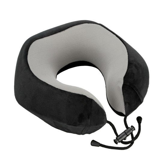 ΜΑΞΙΛΑΡΙ ΤΑΞΙΔΙΟΥ ΑΥΧΕΝΑ ΕΡΓΟΝΟΜΙΚΟ MEMORY FOAM ΜΑΥΡΟ/ΓΚΡΙ NECK-LUXE LAMPA - 1 ΤΕΜ.-Lampa-L5416.7