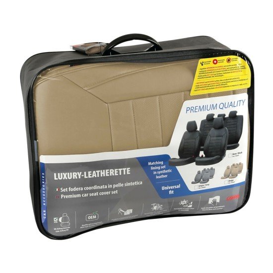 ΚΑΛΥΜΜΑΤΑ ΚΑΘΙΣΜΑΤΩΝ LUXURY LEATHERETTE ΔΕΡΜΑΤΙΝΗ ΑΦΡΩΔΕΣ ΜΠΕΖ - 4 ΤΕΜ.-Lampa-L5466.7 ΚΑΛΥΜΜΑΤΑ ΚΑΘΙΣΜΑΤΩΝ LUXURY LEATHERETTE ΔΕΡΜΑΤΙΝΗ ΑΦΡΩΔΕΣ ΜΠΕΖ - 4 ΤΕΜ.-Lampa-L5466.7