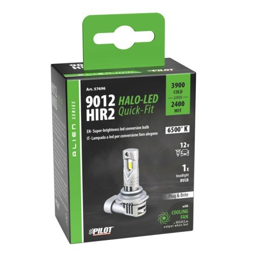 ΛΑΜΠΑ LED HIR2 9012 12V PX22d 6.500K ΨΥΧΡΟ 3.900lm/ΘΕΡΜΟ 2.400lm 35W HALO LED QUICK FIT ALIEN SERIES LAMPA - 1 ΤΕΜ.-Lampa-L5769.6