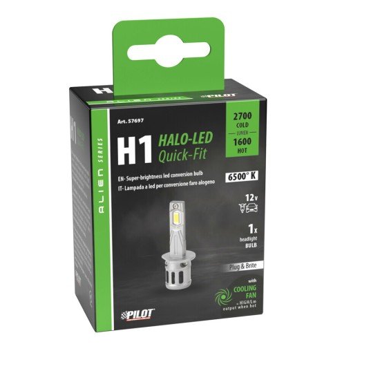 ΛΑΜΠΑ LED H1 12V P14,5s 6.500K ΨΥΧΡΟ 2.700lm/ΘΕΡΜΟ 1.600lm 25W HALO LED QUICK FIT ALIEN SERIES LAMPA - 1 ΤΕΜ.-Lampa-L5769.7 ΛΑΜΠΑ LED H1 12V P14,5s 6.500K ΨΥΧΡΟ 2.700lm/ΘΕΡΜΟ 1.600lm 25W HALO LED QUICK FIT ALIEN SERIES LAMPA - 1 ΤΕΜ.-Lampa-L5769.7