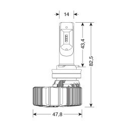 H8/H9/H11/H16 9-32V 6.500K 4.500lm 50W PGJ19-X HALO LED SERIE 4 FIT-MASTER ZES CHIPS 2ΤΕΜ. LED KIT-Lampa-L5780.0 H8/H9/H11/H16 9-32V 6.500K 4.500lm 50W PGJ19-X HALO LED SERIE 4 FIT-MASTER ZES CHIPS 2ΤΕΜ. LED KIT-Lampa-L5780.0