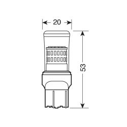 W21W (T20) 12V MEGA-LED48 6.500K 370lm W3x16d ΔΙΑΘΛΑΣΗΣ (ΚΑΡΦΩΤΟ-ΔΙΠΛΗΣ ΠΟΛΙΚΟΤΗΤΑΣ) BLISTER 1ΤΕΜ.-Lampa-L5793.8 W21W (T20) 12V MEGA-LED48 6.500K 370lm W3x16d ΔΙΑΘΛΑΣΗΣ (ΚΑΡΦΩΤΟ-ΔΙΠΛΗΣ ΠΟΛΙΚΟΤΗΤΑΣ) BLISTER 1ΤΕΜ.-Lampa-L5793.8