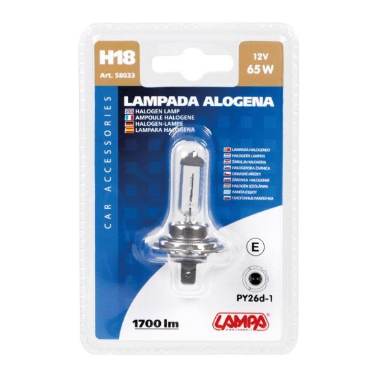 H18 12V 65W PY26d-1 1700 lm STANDARD LINE ΑΛΟΓΟΝΟΥ (BLISTER) - 1 ΤΕΜ.-Lampa-L5803.3 H18 12V 65W PY26d-1 1700 lm STANDARD LINE ΑΛΟΓΟΝΟΥ (BLISTER) - 1 ΤΕΜ.-Lampa-L5803.3