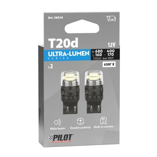 W21/5W (T20) 12V W3x16q 680/160+400/170lm 6.500K ΔΙΠΛΗΣ ΠΟΛ/ΤΑΣ LED CAN-BUS ULTRA-LUMEN SERIES 2ΤΕΜ.-Lampa-L5853.4 W21/5W (T20) 12V W3x16q 680/160+400/170lm 6.500K ΔΙΠΛΗΣ ΠΟΛ/ΤΑΣ LED CAN-BUS ULTRA-LUMEN SERIES 2ΤΕΜ.-Lampa-L5853.4