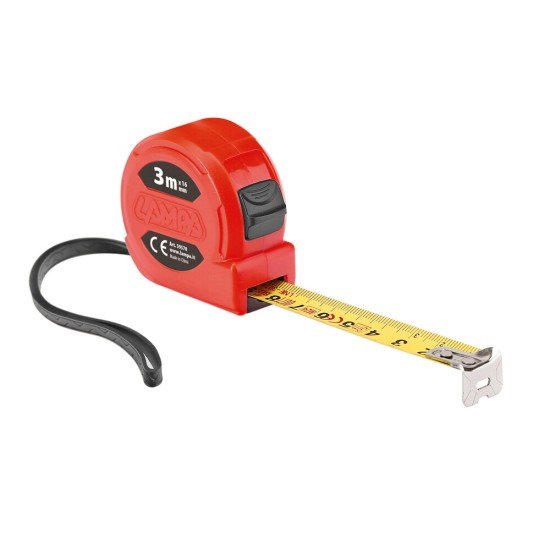 ΜΕΤΡΟΤΑΙΝΙΑ ΑΥΤΟΜΑΤΗ COMPACT 3m x16mm ΚΟΚΚΙΝΗ ΜΕ ΚΛΙΠ ΖΩΝΗΣ LAMPA - 1 ΤΕΜ.-Lampa-L5957.0 ΜΕΤΡΟΤΑΙΝΙΑ ΑΥΤΟΜΑΤΗ COMPACT 3m x16mm ΚΟΚΚΙΝΗ ΜΕ ΚΛΙΠ ΖΩΝΗΣ LAMPA - 1 ΤΕΜ.-Lampa-L5957.0