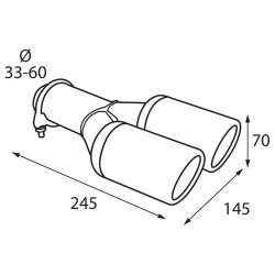 ΑΚΡΟ ΕΞΑΤΜΙΣΗΣ TS-43 Φ 33-60mm - ΔΙΠΛΗ ΑΠΟΛΗΞΗ-Lampa-L6002.0 ΑΚΡΟ ΕΞΑΤΜΙΣΗΣ TS-43 Φ 33-60mm - ΔΙΠΛΗ ΑΠΟΛΗΞΗ-Lampa-L6002.0
