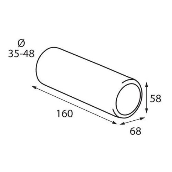 ΑΚΡΟ ΕΞΑΤΜΙΣΗΣ Τ-1 35-48mm - ΟΒΑΛ-Lampa-L6005.0 ΑΚΡΟ ΕΞΑΤΜΙΣΗΣ Τ-1 35-48mm - ΟΒΑΛ-Lampa-L6005.0