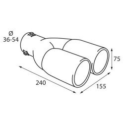ΑΚΡΟ ΕΞΑΤΜΙΣΗΣ TS-23 Φ 36-54mm - ΔΙΠΛΗ ΑΠΟΛΗΞΗ-Lampa-L6007.7 ΑΚΡΟ ΕΞΑΤΜΙΣΗΣ TS-23 Φ 36-54mm - ΔΙΠΛΗ ΑΠΟΛΗΞΗ-Lampa-L6007.7