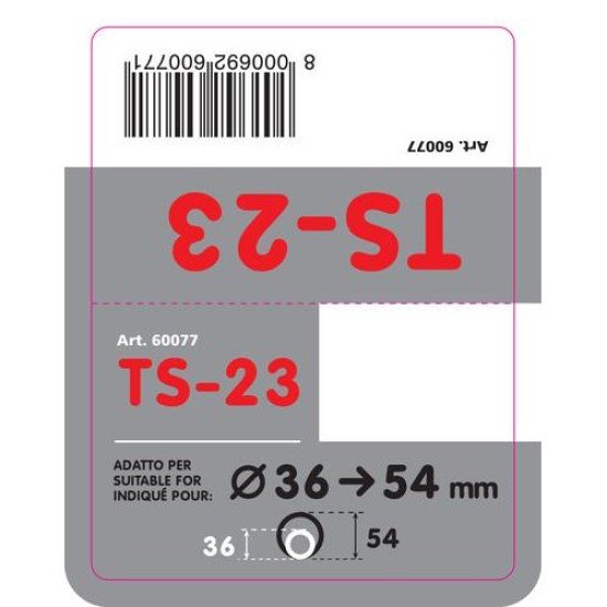 ΑΚΡΟ ΕΞΑΤΜΙΣΗΣ TS-23 Φ 36-54mm - ΔΙΠΛΗ ΑΠΟΛΗΞΗ-Lampa-L6007.7 ΑΚΡΟ ΕΞΑΤΜΙΣΗΣ TS-23 Φ 36-54mm - ΔΙΠΛΗ ΑΠΟΛΗΞΗ-Lampa-L6007.7