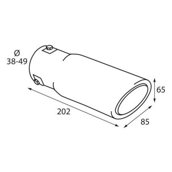 ΑΚΡΟ ΕΞΑΤΜΙΣΗΣ TS-62 Φ 38-49mm - ΣΤΡΟΓΓΥΛΟ ΛΟΞΟ-Lampa-L6007.8 ΑΚΡΟ ΕΞΑΤΜΙΣΗΣ TS-62 Φ 38-49mm - ΣΤΡΟΓΓΥΛΟ ΛΟΞΟ-Lampa-L6007.8