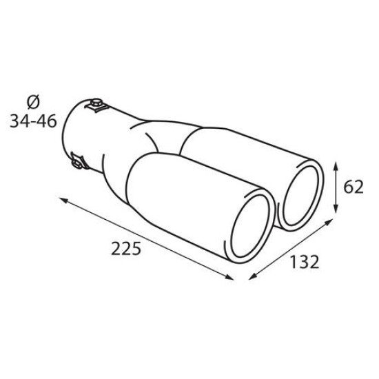 ΑΚΡΟ ΕΞΑΤΜΙΣΗΣ TS-26 Φ 34-46mm - ΔΙΠΛΗ ΑΠΟΛΗΞΗ-Lampa-L6008.0 ΑΚΡΟ ΕΞΑΤΜΙΣΗΣ TS-26 Φ 34-46mm - ΔΙΠΛΗ ΑΠΟΛΗΞΗ-Lampa-L6008.0