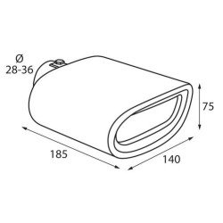 ΑΚΡΟ ΕΞΑΤΜΙΣΗΣ TS-30 Φ 30-37mm - ΟΒΑΛ-Lampa-L6008.4 ΑΚΡΟ ΕΞΑΤΜΙΣΗΣ TS-30 Φ 30-37mm - ΟΒΑΛ-Lampa-L6008.4