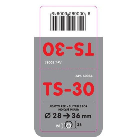 ΑΚΡΟ ΕΞΑΤΜΙΣΗΣ TS-30 Φ 30-37mm - ΟΒΑΛ-Lampa-L6008.4 ΑΚΡΟ ΕΞΑΤΜΙΣΗΣ TS-30 Φ 30-37mm - ΟΒΑΛ-Lampa-L6008.4