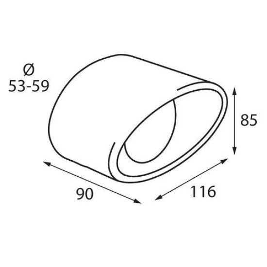 ΑΚΡΟ ΕΞΑΤΜΙΣΗΣ TS-32 Φ 53-59mm - ΟΒΑΛ ΛΟΞΟ-Lampa-L6008.6 ΑΚΡΟ ΕΞΑΤΜΙΣΗΣ TS-32 Φ 53-59mm - ΟΒΑΛ ΛΟΞΟ-Lampa-L6008.6