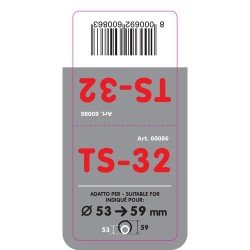 ΑΚΡΟ ΕΞΑΤΜΙΣΗΣ TS-32 Φ 53-59mm - ΟΒΑΛ ΛΟΞΟ-Lampa-L6008.6 ΑΚΡΟ ΕΞΑΤΜΙΣΗΣ TS-32 Φ 53-59mm - ΟΒΑΛ ΛΟΞΟ-Lampa-L6008.6