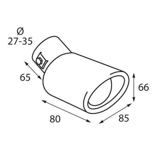 ΑΚΡΟ ΕΞΑΤΜΙΣΗΣ TS-34 Φ 27-35mm - ΟΒΑΛ ΛΟΞΟ-Lampa-L6008.8 ΑΚΡΟ ΕΞΑΤΜΙΣΗΣ TS-34 Φ 27-35mm - ΟΒΑΛ ΛΟΞΟ-Lampa-L6008.8