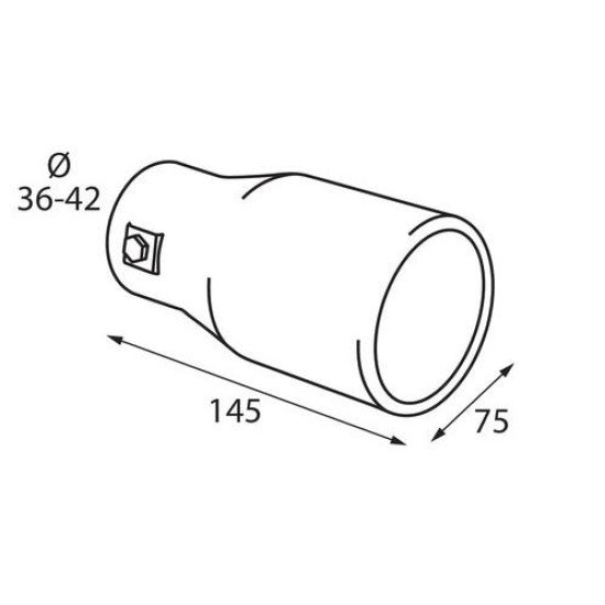 ΑΚΡΟ ΕΞΑΤΜΙΣΗΣ TS-35 Φ 36-42mm - ΣΤΡΟΓΓΥΛΟ-Lampa-L6008.9 ΑΚΡΟ ΕΞΑΤΜΙΣΗΣ TS-35 Φ 36-42mm - ΣΤΡΟΓΓΥΛΟ-Lampa-L6008.9