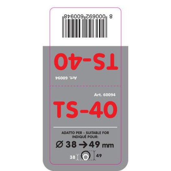ΑΚΡΟ ΕΞΑΤΜΙΣΗΣ TS-40 Φ 38-49mm - ΣΤΡΟΓΓΥΛΟ ΛΟΞΟ-Lampa-L6009.4 ΑΚΡΟ ΕΞΑΤΜΙΣΗΣ TS-40 Φ 38-49mm - ΣΤΡΟΓΓΥΛΟ ΛΟΞΟ-Lampa-L6009.4