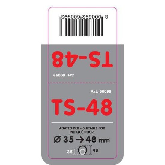 ΑΚΡΟ ΕΞΑΤΜΙΣΗΣ TS-48 Φ35-48 - ΣΤΡΟΓΓΥΛΟ-Lampa-L6009.9 ΑΚΡΟ ΕΞΑΤΜΙΣΗΣ TS-48 Φ35-48 - ΣΤΡΟΓΓΥΛΟ-Lampa-L6009.9