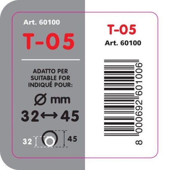ΑΚΡΟ ΕΞΑΤΜΙΣΗΣ ΣΤΡΟΓΓΥΛΟ  Τ-5 32-45mm-Lampa-L6010.0 ΑΚΡΟ ΕΞΑΤΜΙΣΗΣ ΣΤΡΟΓΓΥΛΟ  Τ-5 32-45mm-Lampa-L6010.0