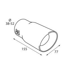 ΑΚΡΟ ΕΞΑΤΜΙΣΗΣ TS-49 Φ 38-52mm-Lampa-L6010.1 ΑΚΡΟ ΕΞΑΤΜΙΣΗΣ TS-49 Φ 38-52mm-Lampa-L6010.1